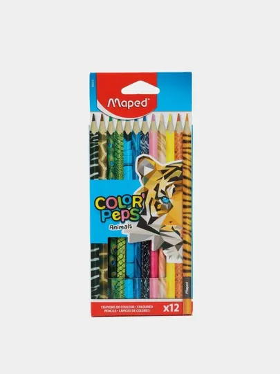 Цветные карандаши Maped Animals pencils, 12 цветов 832212 q0000006689