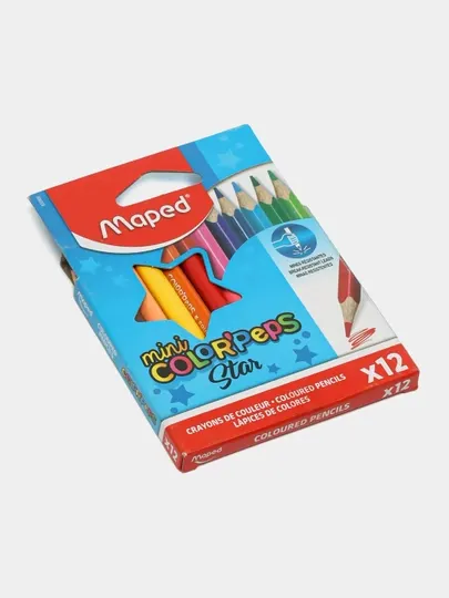 Карандаши цветные Maped Color'Peps Mini 832500, 12 цветов