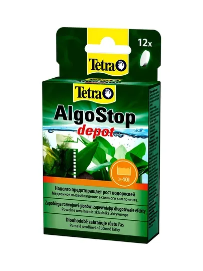 Средство против водорослей длительного действия Tetra AlgoStop Depot, 12 таблеток