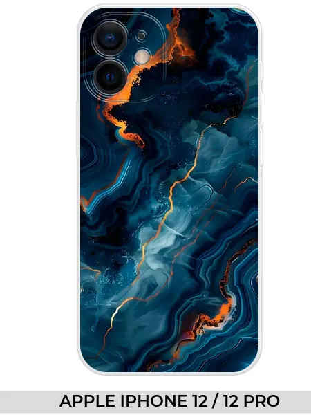 NOOTO Чехол на Apple iPhone 12 мраморная