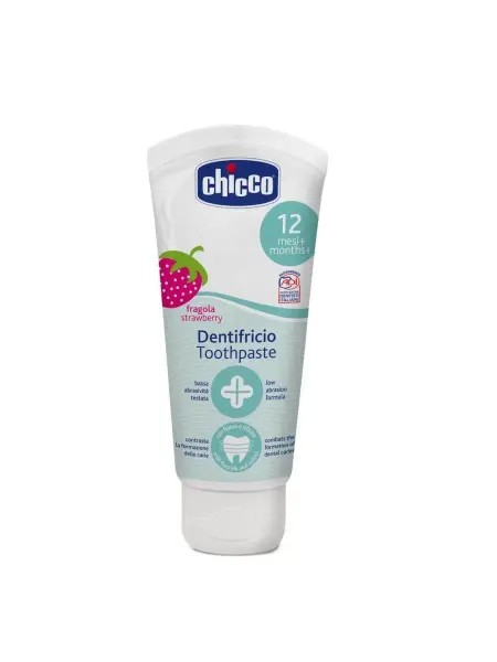 CHICCO Зубная паста со вкусом клубники 12 мес+