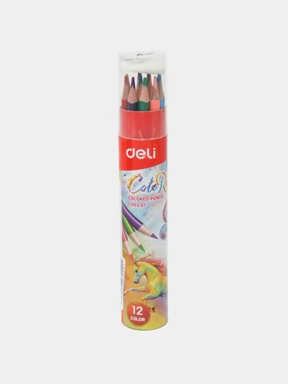 Карандаши цветные Deli EC00307, 12 цветов