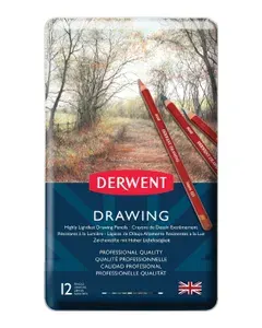 Набор цветных карандашей Derwent Drawing 12 цветов в металлической упаковке