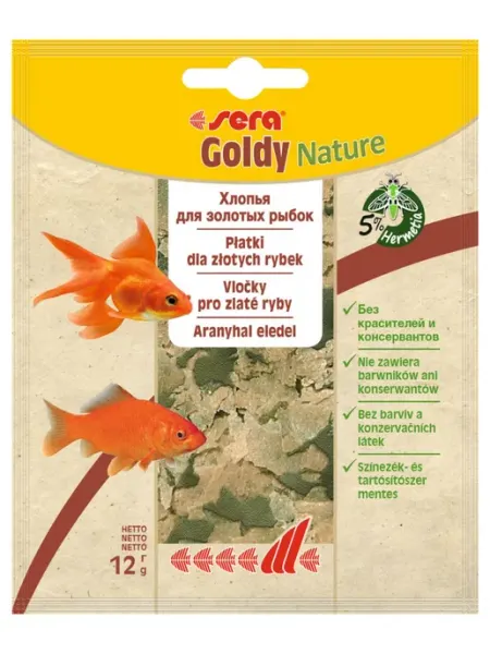 SERA Корм хлопья для золотых рыбок Goldy, пакетик, 12 г