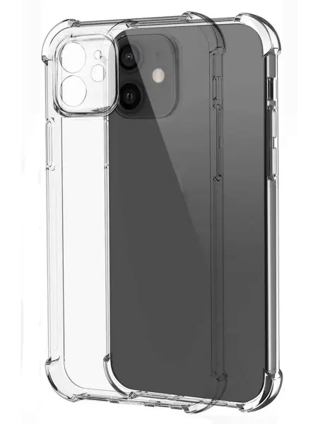 LitePro iPhone 12 прозрачный Чехол с защитой камеры и углов