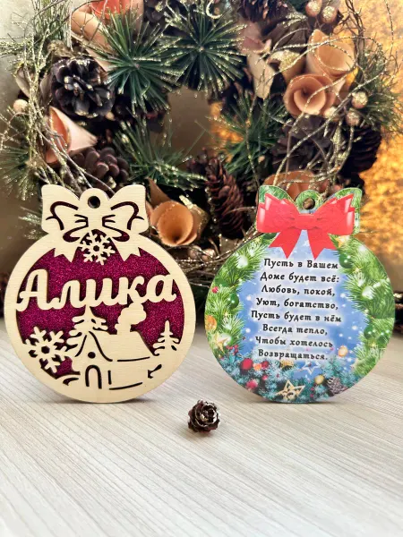 Новогоднее настроение Ёлочное украшение Алика