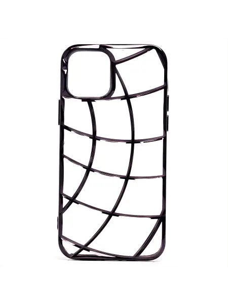 Promise mobile Чехол iPhone 12 силиконовый серия чешуя <синий>