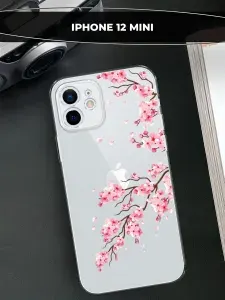 Чехол на Айфон 12 mini, прозрачный