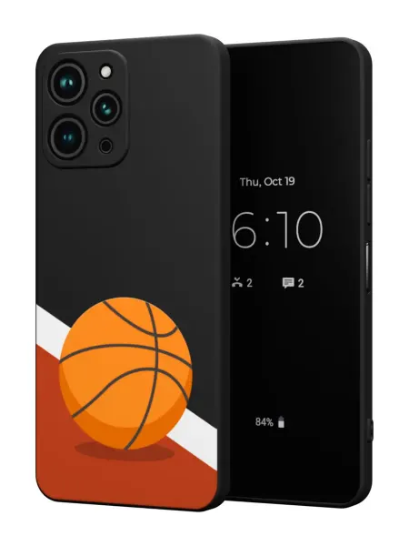 Ясномаркет Чехол на Xiaomi Redmi 12 с принтом Баскетбол