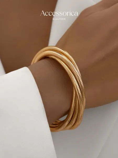 Аксессорика Браслет на руку широкий переплетения Accessorica