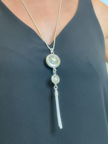 ROHINI accessories Колье длинное с жемчужинами