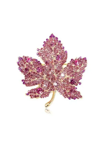 SHADEL ACCESSORIES Брошь подвеска кленовый лист