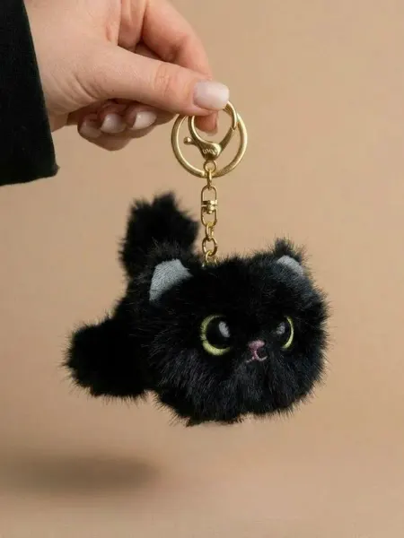 Toys Room Мягкий брелок котик игрушка - подвеска, 12 см