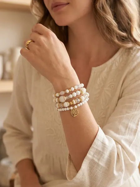 Beverly jewelry Набор браслетов на руку бижутерия