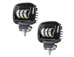 Автомобильная светодиодная LED фара квадратная, противотуманная фара, дневные ходовые огни, дополнительная фара 30 Вт, 2 шт белый свет 12-24V