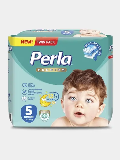 Подгузники Perla Twin Junior XL (12+ кг), 26 шт