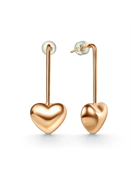 FAVOR JEWELRY Серьги бижутерия длинные с сердцем