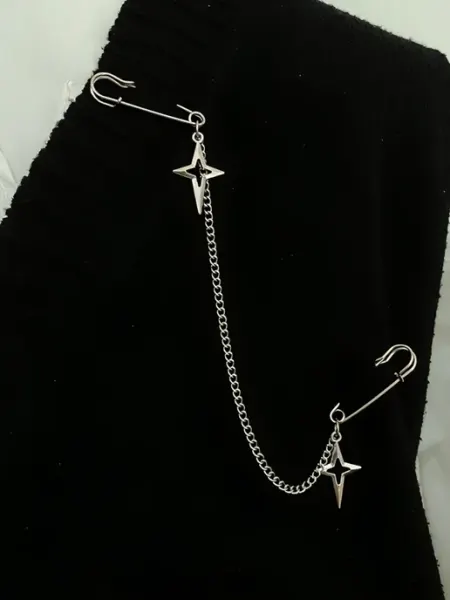 MARIEL goods Брошь булавка с цепочкой