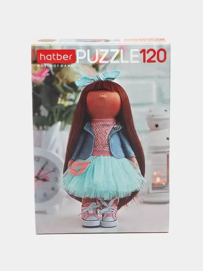 Пазл Hatber "Куколка", 120 элементов, А5ф, 165 * 230 мм