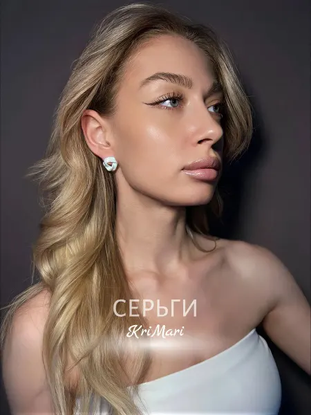 KriMari Jewerly Серьги бижутерия матовые