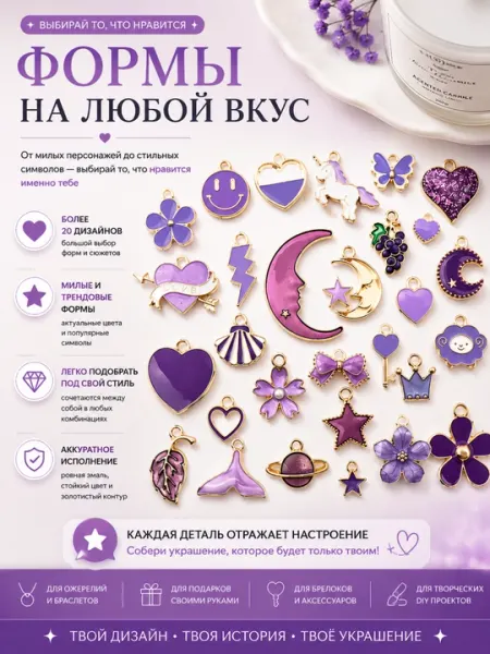Подвески для самостоятельного изготовления ожерелий