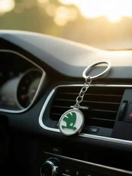 Нет бренда . Брелок Skoda металлический для ключей. 1шт