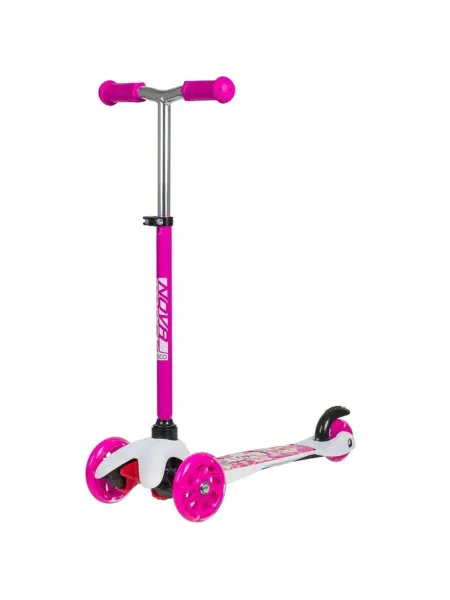 NOVATRACK Самокат-кикборд Disco-kids Print, 80 120 мм, дека 40х11