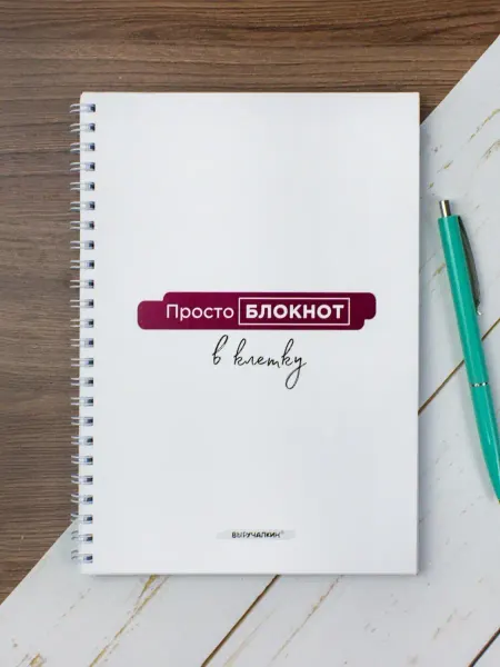 Выручалкин Блокнот, ежедневник недатированный А5, в клетку, 120 стр