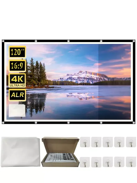 GAINVANE 120" ALR Антибликовый Экран для Проектора с Черной Рамкой