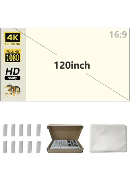 GAINVANE 120" Серый ALR Антибликовый Экран для Проектора