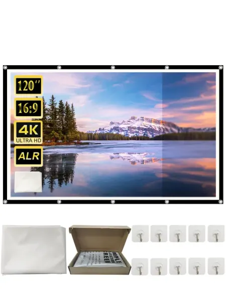 VEIDADZ 120" ALR Антибликовый Экран для Проектора с Черной Рамкой