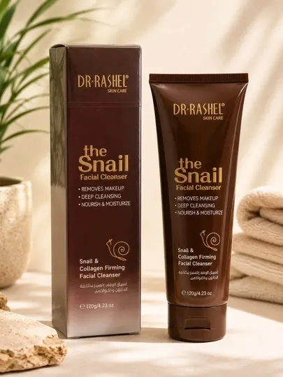 DR.RASHEL The Snail Facial Cleanser с муцином улитки и коллагеном, 120 г