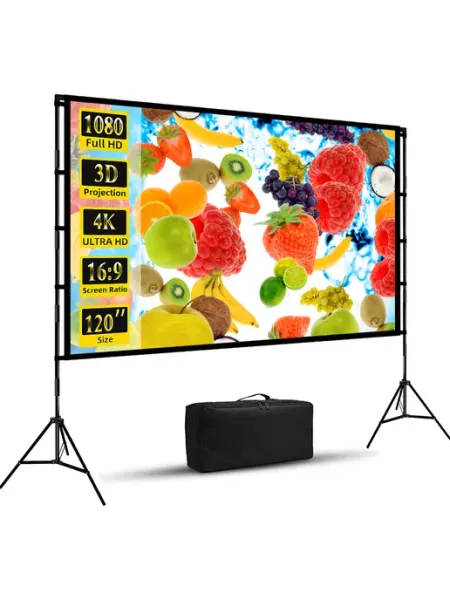 GAINVANE 120"Двойной штатив белый экран для проектора