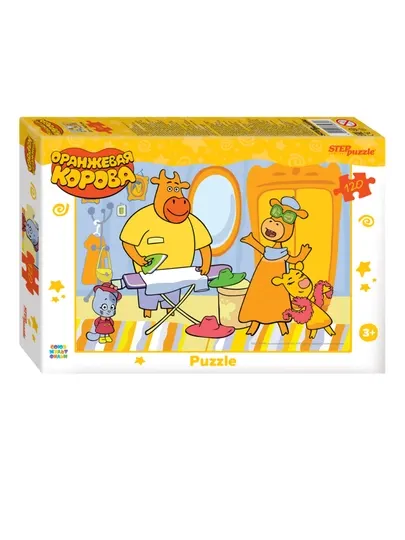 Мозаика "puzzle" 120 "Оранжевая корова"