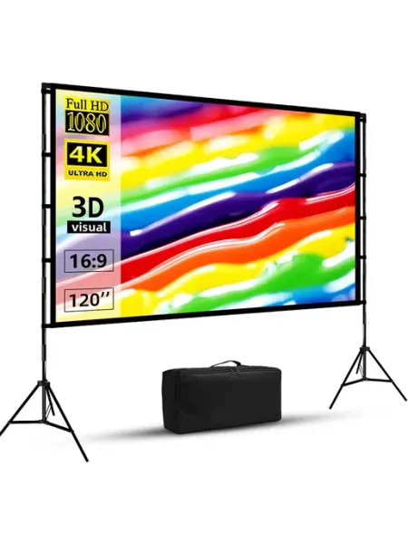 VEIDADZ 120" экран для проектора без складок с двойным штативом