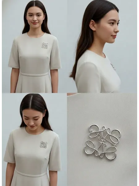 Love Moments Брошка оригинальная стильная золотистая модная