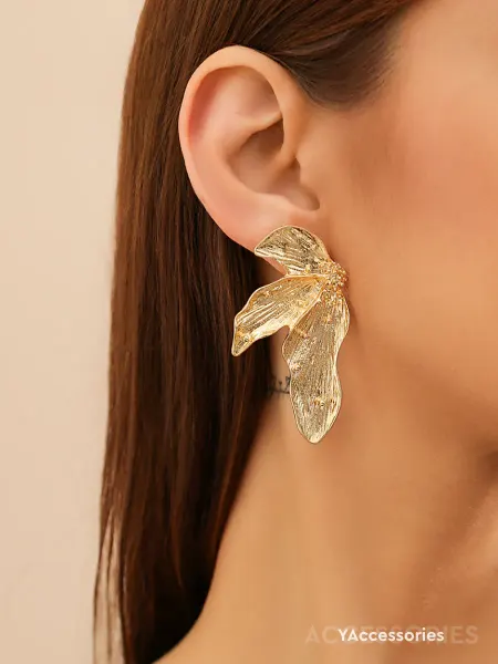 YAccessories Серьги цветы золотистые бижутерия