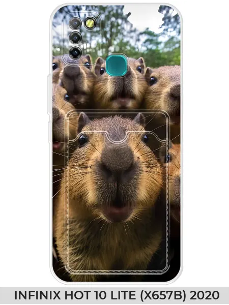 NOOTO Чехол с карманом на INFINIX HOT 10 LiTE