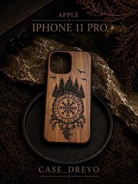 Case_Drevo Деревянный чехол на IPhone 11 pro