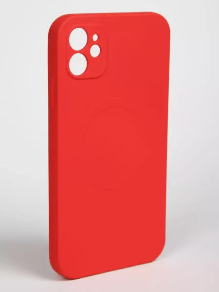 TRAEKTORIA Чехол на iPhone 11 силиконовый красный magsafe