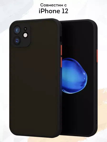 Мобилиус Бампер на iPhone 12 однотонный