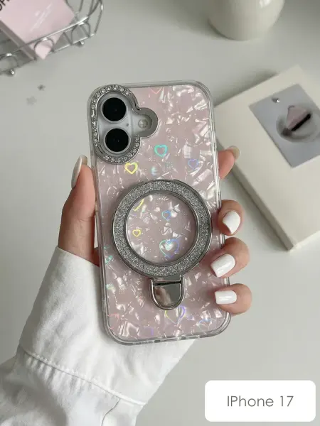 Popkins Чехол на iPhone 17 перламутровый