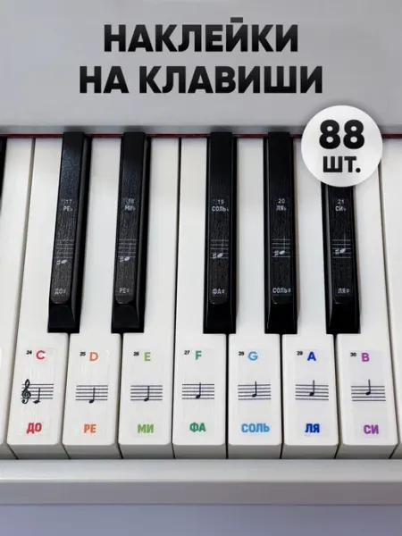 Наклейки за Копейки Наклейки на пианино или синтезатор