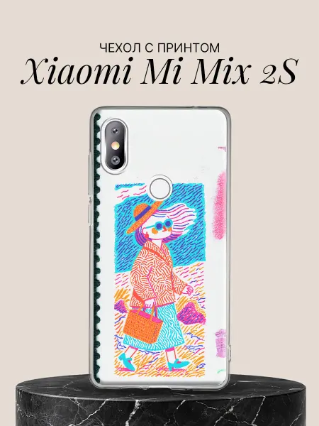 Xiaomi Чехол на Mi Mix 2S Модница в солнечных очках