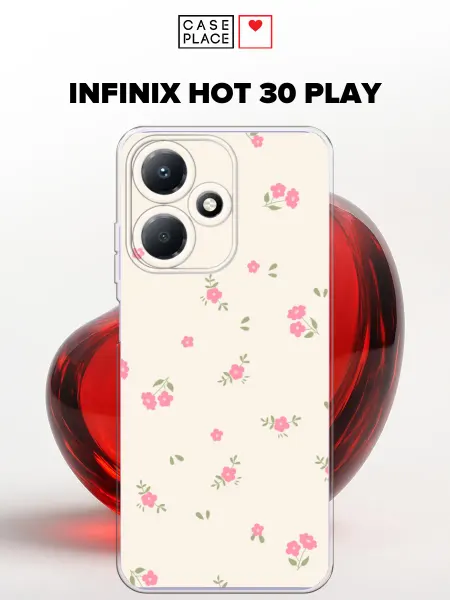 Case Place Чехол на Infinix Hot 30 Play с цветочками
