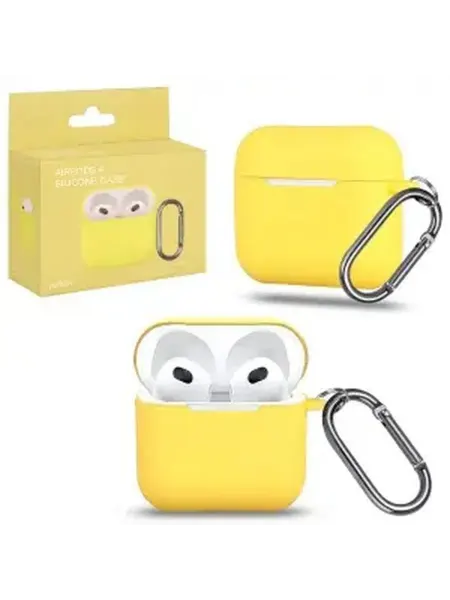 Яркий защитный чехол для AirPods 4 с карабином