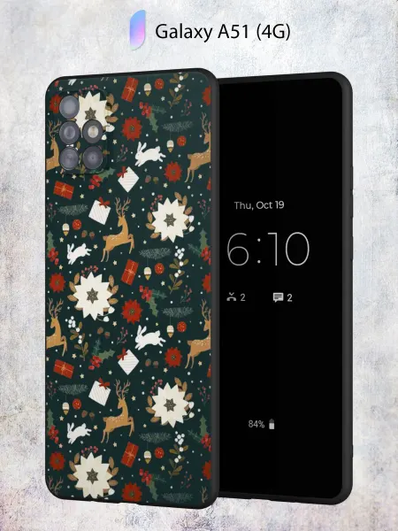 Secret.Case.Store Чехол на Samsung A51 4G с принтом Новый год