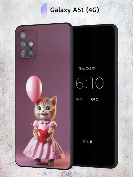 Secret.Case.Store Чехол на Samsung A51 4G с принтом Котенок