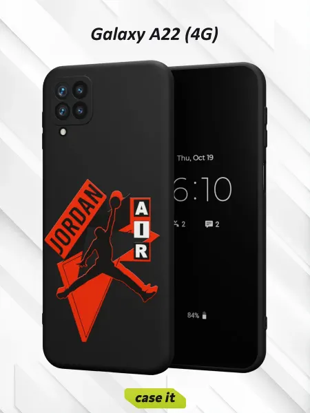 Case it Чехол на Samsung A22 4Gс принтом Jordan