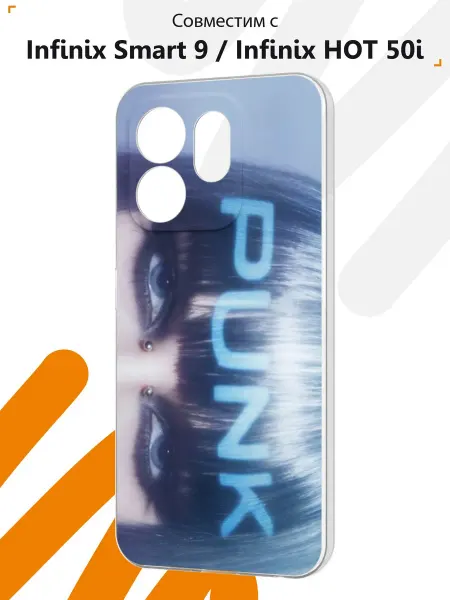 Мобилиус Чехол на Infinix Smart 9 Infinix HOT 50i с принтом Punk